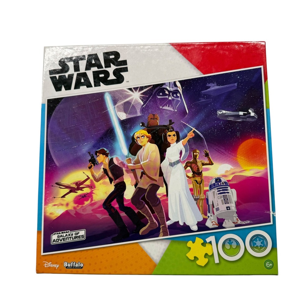 Star Wars Galaxy of Adventures 100 Piece Jigsaw Puzzle Buffalo Games Complete